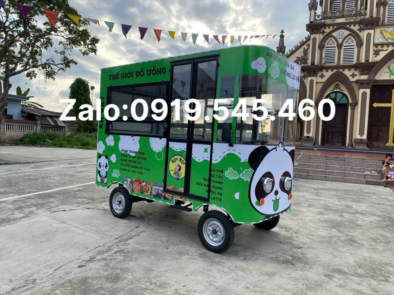xe điện bán hàng/